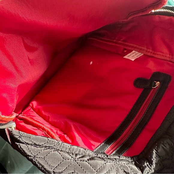 Adrienne Vittadini Quilted Black Backpack NWOT - Picture 6 of 8